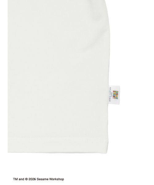 gelato pique（ジェラートピケ）の「【SESAME STREET】【KIDS】ワンポイントTシャツ（ルームウェア/パジャマ・キッズ・オフホワイト/グレー・90/100/110/120）」の13枚目の写真