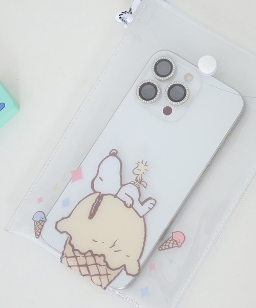 SNOOPY(スヌーピー)の「SNOOPY スヌーピー クリアショルダーポーチ(ショルダーバッグ・レディース・クリア・FREE)」の2枚目の写真