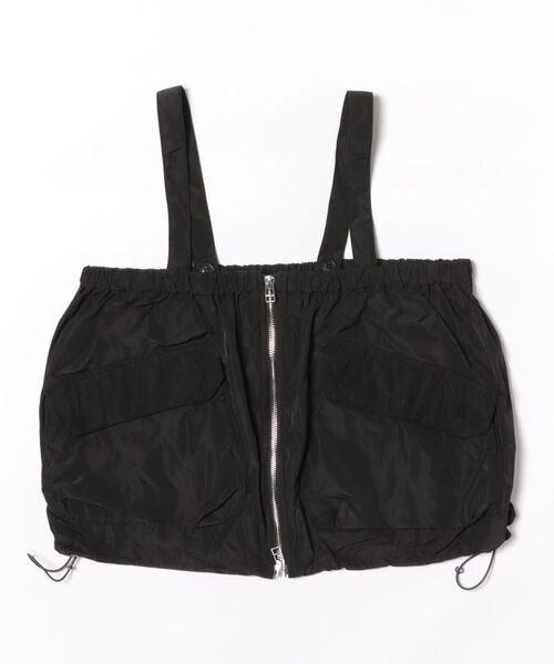 H.A.K（ハク）の「メモリーウェザー＋チュールベアトップスカート（ショルダー付き）（スカート・レディース・カーキ/ブラック・FREE）」の4枚目の写真