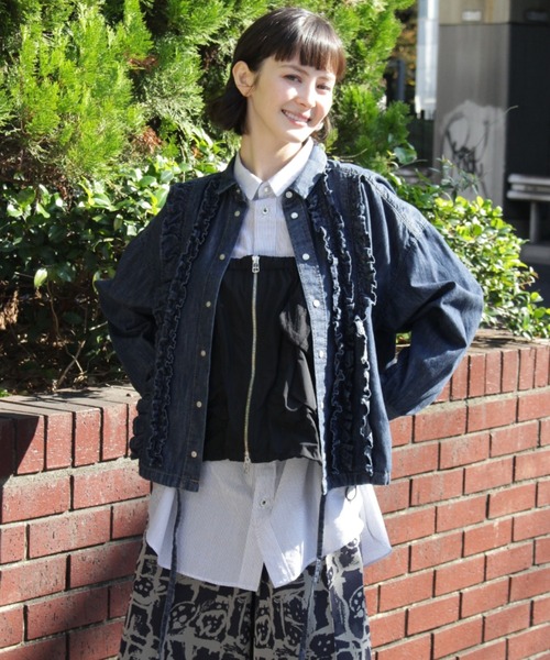 H.A.K（ハク）の「メモリーウェザー＋チュールベアトップスカート（ショルダー付き）（スカート・レディース・カーキ/ブラック・FREE）」の7枚目の写真