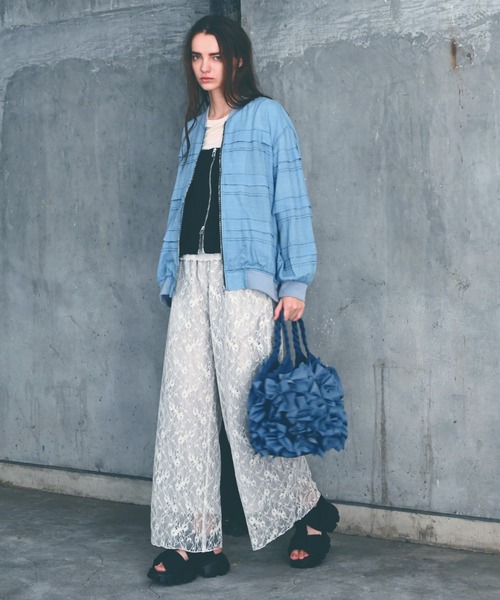 H.A.K（ハク）の「メモリーウェザー＋チュールベアトップスカート（ショルダー付き）（スカート・レディース・カーキ/ブラック・FREE）」の9枚目の写真