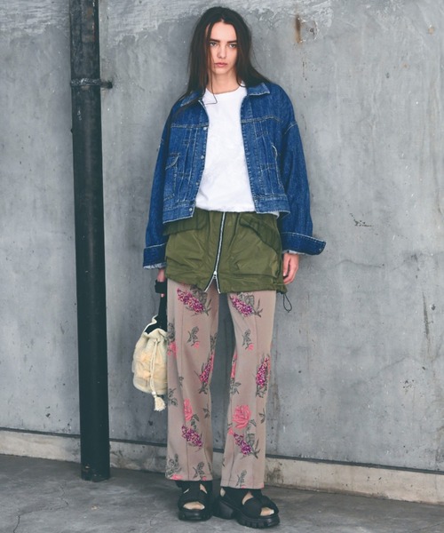 H.A.K（ハク）の「メモリーウェザー＋チュールベアトップスカート（ショルダー付き）（スカート・レディース・カーキ/ブラック・FREE）」の11枚目の写真