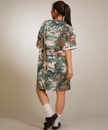 RVCA（ルーカ）の「RVCA/ルーカ 半袖 ワンピース バックプリント BG043355（ワンピース）」