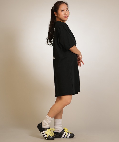 RVCA(ルーカ)の「RVCA/ルーカ 半袖 ワンピース バックプリント BG043355(ワンピース・レディース・カモフラージュ/ホワイト/ブラック・M)」の12枚目の写真