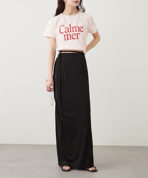 mystic（ミスティック）の「マルチベルト付きカラーネットスカート（スカート・レディース・ベージュ/レッド/ブラック・2/1）」の8枚目の写真