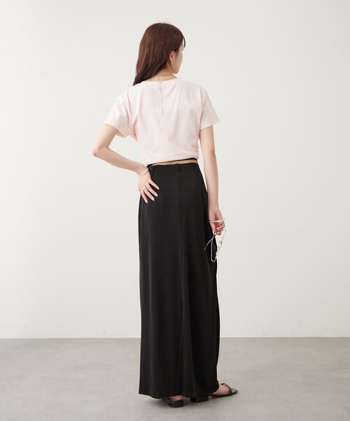 mystic（ミスティック）の「マルチベルト付きカラーネットスカート（スカート・レディース・ベージュ/レッド/ブラック・2/1）」の12枚目の写真