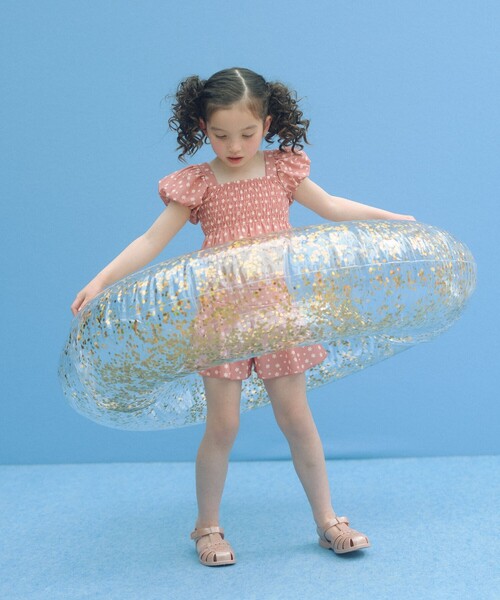 green label relaxing(グリーンレーベルリラクシング)の「コバナガラ タンキニ / 水着 / キッズ 100cm-130cm(水着・キッズ・シャーベット/ライトブルー・130cm/120cm/110cm/100cm)」の7枚目の写真