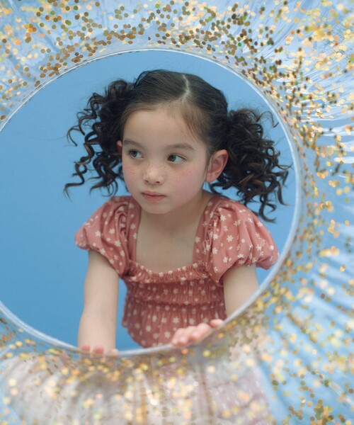 green label relaxing(グリーンレーベルリラクシング)の「コバナガラ タンキニ / 水着 / キッズ 100cm-130cm(水着・キッズ・シャーベット/ライトブルー・130cm/120cm/110cm/100cm)」の9枚目の写真