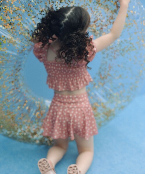 green label relaxing(グリーンレーベルリラクシング)の「コバナガラ タンキニ / 水着 / キッズ 100cm-130cm(水着・キッズ・シャーベット/ライトブルー・130cm/120cm/110cm/100cm)」の11枚目の写真