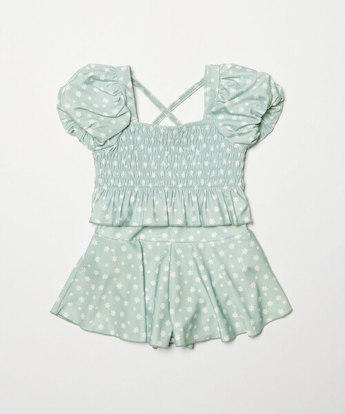 green label relaxing(グリーンレーベルリラクシング)の「コバナガラ タンキニ / 水着 / キッズ 100cm-130cm(水着・キッズ・シャーベット/ライトブルー・130cm/120cm/110cm/100cm)」の12枚目の写真