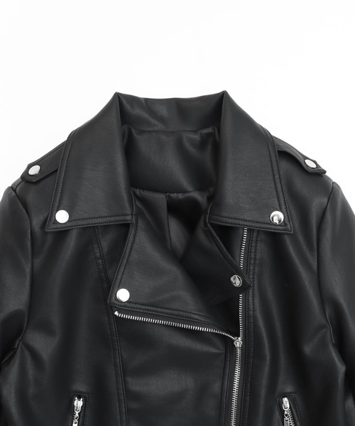 ANAP(アナップ)の「ライダース ジャケット(ライダースジャケット・レディース・ブラック/ホワイト・F)」の16枚目の写真