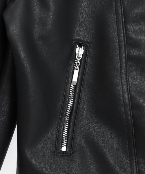 ANAP(アナップ)の「ライダース ジャケット(ライダースジャケット・レディース・ブラック/ホワイト・F)」の17枚目の写真