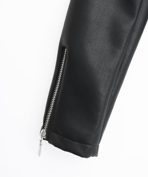 ANAP(アナップ)の「ライダース ジャケット(ライダースジャケット・レディース・ブラック/ホワイト・F)」の18枚目の写真