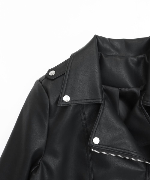 ANAP(アナップ)の「ライダース ジャケット(ライダースジャケット・レディース・ブラック/ホワイト・F)」の19枚目の写真