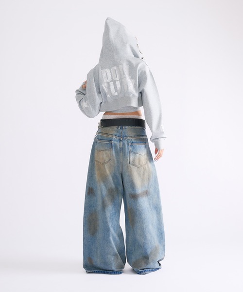 dollslutz(ドルズラッツ)の「【dollslutz】crystal skull cropped ensemble / 【ドルズラッツ】クリスタルスカルクロップドキャミアンサンブル(アンサンブル・レディース・グレー/ブラック・FREE)」の3枚目の写真