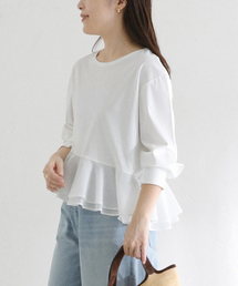 La TOTALITE | 【洗える】アシメペプラムカットソー(Tシャツ/カットソー)