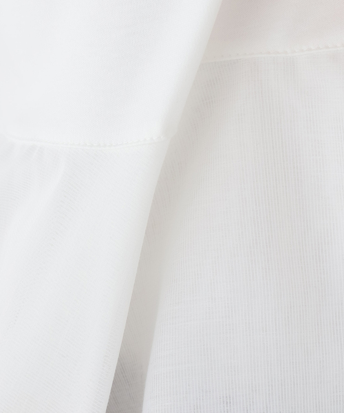 La TOTALITE（ラトータリテ）の「【洗える】アシメペプラムカットソー（Tシャツ/カットソー・レディース・ネイビー/ホワイト・FREE）」の18枚目の写真