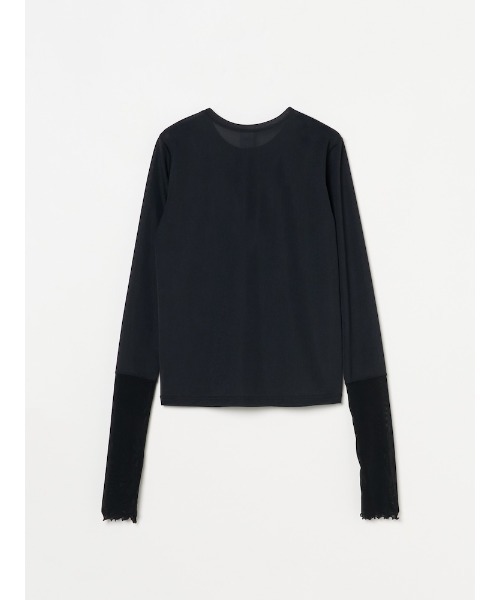 ILANIS(イラニス)の「Quiet Sheer Sleeve Top(Tシャツ/カットソー・レディース・ライトブルー/ブラック/オフホワイト・FREE)」の18枚目の写真