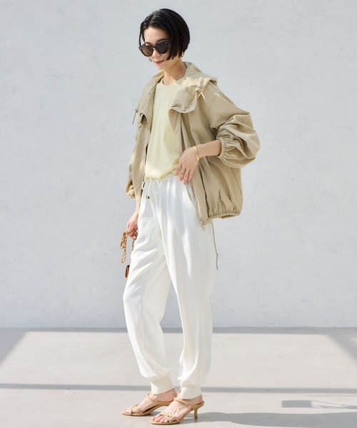 BARNYARDSTORM（バンヤードストーム）の「【『BABALOG』YouTubeご紹介アイテム】BARNYARDSTORM / UVカットエアリーブルゾン＜セットアップ対応＞【UVカット】WEB限定サイズ L（ブルゾン・レディース・ホワイト/ブラック/ベージュ・L/M/S）」の8枚目の写真