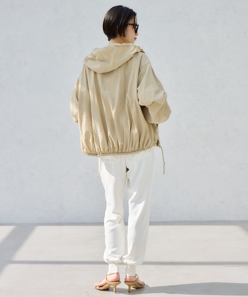 BARNYARDSTORM（バンヤードストーム）の「【『BABALOG』YouTubeご紹介アイテム】BARNYARDSTORM / UVカットエアリーブルゾン＜セットアップ対応＞【UVカット】WEB限定サイズ L（ブルゾン・レディース・ホワイト/ブラック/ベージュ・L/M/S）」の9枚目の写真