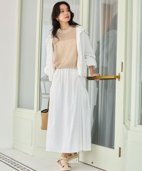 BARNYARDSTORM（バンヤードストーム）の「【『BABALOG』YouTubeご紹介アイテム】BARNYARDSTORM / UVカットエアリーブルゾン＜セットアップ対応＞【UVカット】WEB限定サイズ L（ブルゾン・レディース・ホワイト/ブラック/ベージュ・L/M/S）」の10枚目の写真