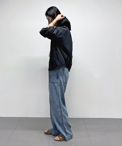 BARNYARDSTORM（バンヤードストーム）の「【『BABALOG』YouTubeご紹介アイテム】BARNYARDSTORM / UVカットエアリーブルゾン＜セットアップ対応＞【UVカット】WEB限定サイズ L（ブルゾン・レディース・ホワイト/ブラック/ベージュ・L/M/S）」の19枚目の写真