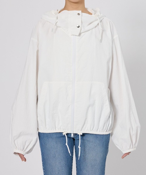 BARNYARDSTORM（バンヤードストーム）の「【『BABALOG』YouTubeご紹介アイテム】BARNYARDSTORM / UVカットエアリーブルゾン＜セットアップ対応＞【UVカット】WEB限定サイズ L（ブルゾン・レディース・ホワイト/ブラック/ベージュ・L/M/S）」の21枚目の写真