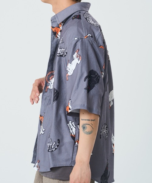 CORISCO(コリスコ)の「カットサッカー 総柄プリント 半袖シャツ(M1)(シャツ/ブラウス・メンズ・その他2/その他1・MEDIUM/X-LARGE/LARGE)」の10枚目の写真
