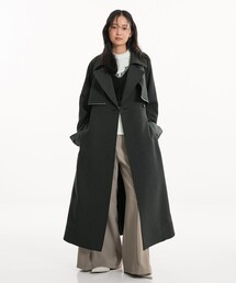 【残りわずか！】レイヤーディテールトレンチコート｜ウォッシャブル/オフィスカジュアル/オケージョン/春服