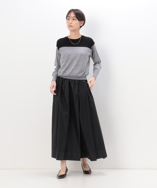 COMME CA（コムサ）の「タフタ スカート（スカート・レディース・ネイビー・9号）」の5枚目の写真