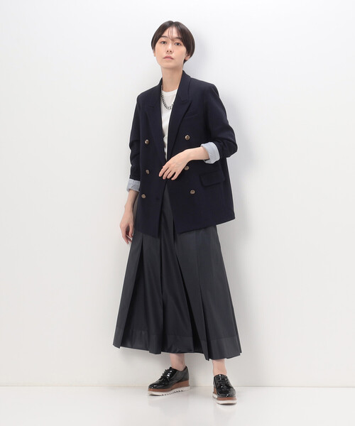 COMME CA（コムサ）の「タフタ スカート（スカート・レディース・ネイビー・9号）」の7枚目の写真