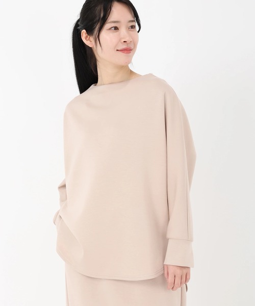 STRAWBERRY-FIELDS（ストロベリーフィールズ）の「ダンボールプルオーバー（Tシャツ/カットソー・レディース・ブラック/グレー/ベージュ・2）」の3枚目の写真