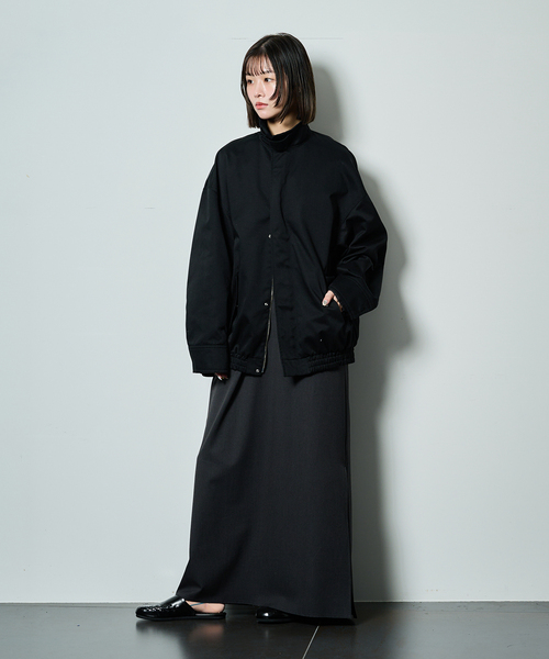 CITYSHOP(シティーショップ)の「《追加2》V NECK LEAN DRESS:ワンピース(ワンピース・レディース・ブラック/チャコールグレー・36/38)」の10枚目の写真