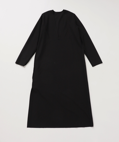 CITYSHOP(シティーショップ)の「《追加2》V NECK LEAN DRESS:ワンピース(ワンピース・レディース・ブラック/チャコールグレー・36/38)」の8枚目の写真