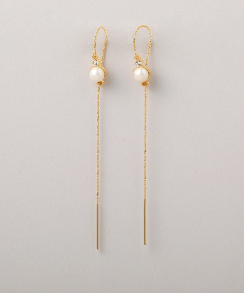 CALIN STANDARD(カリンスタンダード)の「◆金属アレルギー対応◆◆made in japan◆パールビジュー アメリカンピアス(ピアス(両耳用)・レディース・ゴールド/シルバー・FREE)」の5枚目の写真