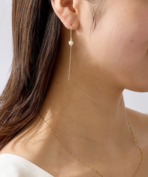 CALIN STANDARD(カリンスタンダード)の「◆金属アレルギー対応◆◆made in japan◆パールビジュー アメリカンピアス(ピアス(両耳用)・レディース・ゴールド/シルバー・FREE)」の19枚目の写真