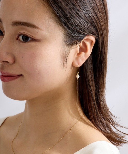 CALIN STANDARD(カリンスタンダード)の「◆金属アレルギー対応◆◆made in japan◆パールビジュー アメリカンピアス(ピアス(両耳用)・レディース・ゴールド/シルバー・FREE)」の21枚目の写真