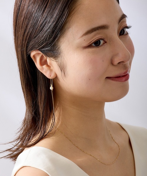 CALIN STANDARD(カリンスタンダード)の「◆金属アレルギー対応◆◆made in japan◆パールビジュー アメリカンピアス(ピアス(両耳用)・レディース・ゴールド/シルバー・FREE)」の13枚目の写真