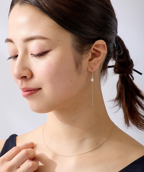 CALIN STANDARD(カリンスタンダード)の「◆金属アレルギー対応◆◆made in japan◆パールビジュー アメリカンピアス(ピアス(両耳用)・レディース・ゴールド/シルバー・FREE)」の15枚目の写真