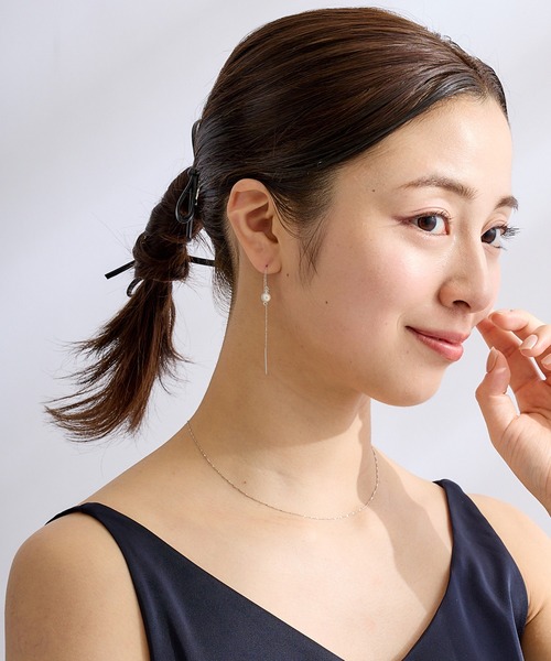CALIN STANDARD(カリンスタンダード)の「◆金属アレルギー対応◆◆made in japan◆パールビジュー アメリカンピアス(ピアス(両耳用)・レディース・ゴールド/シルバー・FREE)」の8枚目の写真