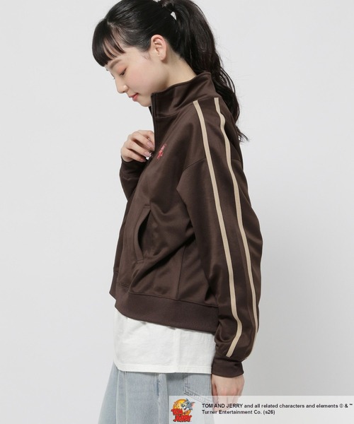niko and...（ニコアンド）の「【トムとジェリー】コラボ トラックジャージ（ジャージ・レディース・ブルー/ブラウン・MEDIUM/LARGE）」の6枚目の写真