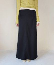 m.m.m（ムー）の「ダブルループスワイドマキシスカート_ブラック（スカート）」