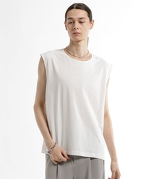 HARE | 【接触冷感】ユルネックノースリーブ(HARE)(Tシャツ/カットソー)