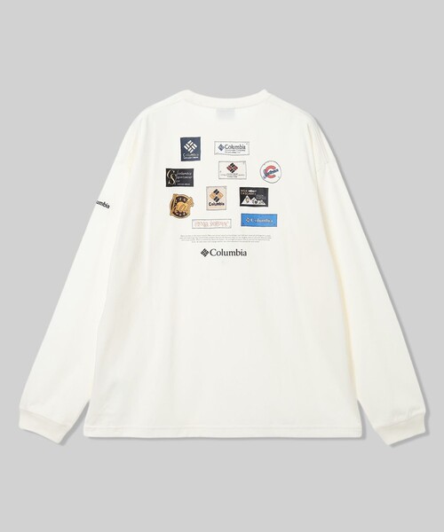 Columbia(コロンビア)の「UVカット 速乾 Columbia/スタックブルック グラフィック ロングスリーブTシャツ/コロンビア(Tシャツ/カットソー・レディース・ホワイト/ネイビー/ブラック/グリーン・XL/M/XS/L/S)」の2枚目の写真