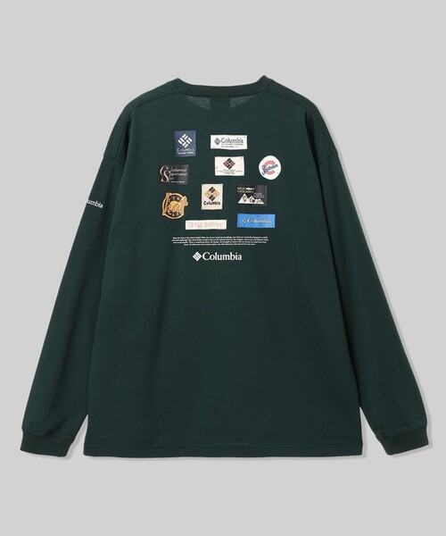 Columbia(コロンビア)の「UVカット 速乾 Columbia/スタックブルック グラフィック ロングスリーブTシャツ/コロンビア(Tシャツ/カットソー・レディース・ホワイト/ネイビー/ブラック/グリーン・XL/M/XS/L/S)」の3枚目の写真
