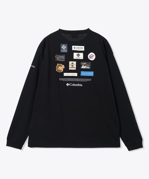 Columbia(コロンビア)の「UVカット 速乾 Columbia/スタックブルック グラフィック ロングスリーブTシャツ/コロンビア(Tシャツ/カットソー・レディース・ホワイト/ネイビー/ブラック/グリーン・XL/M/XS/L/S)」の5枚目の写真