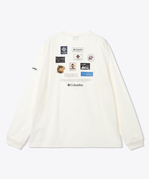 Columbia(コロンビア)の「UVカット 速乾 Columbia/スタックブルック グラフィック ロングスリーブTシャツ/コロンビア(Tシャツ/カットソー・レディース・ホワイト/ネイビー/ブラック/グリーン・XL/M/XS/L/S)」の7枚目の写真