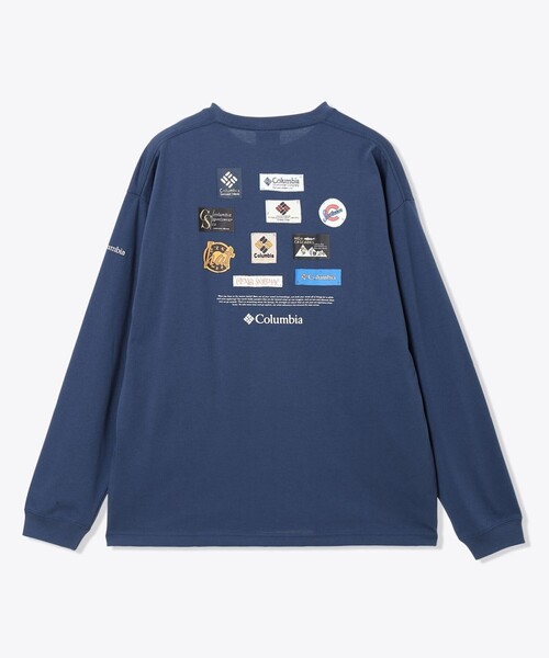 Columbia(コロンビア)の「UVカット 速乾 Columbia/スタックブルック グラフィック ロングスリーブTシャツ/コロンビア(Tシャツ/カットソー・レディース・ホワイト/ネイビー/ブラック/グリーン・XL/M/XS/L/S)」の11枚目の写真