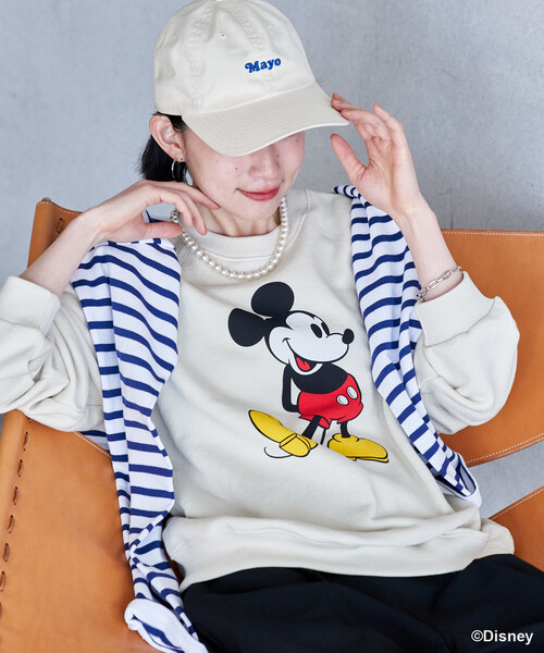 セール】【MICKEY MOUSE】ヴィンテージライク プリントスウェット
