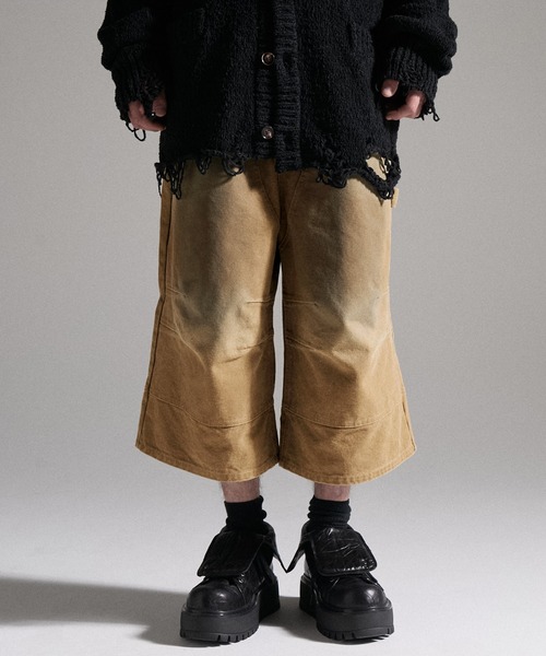 GRANCY(グランシー)の「【GRANCY】Double Knee Duck Half Pants / ダブルニーダックハーフパンツ(その他パンツ・メンズ・カーキ/ベージュ・L/S/M)」の5枚目の写真